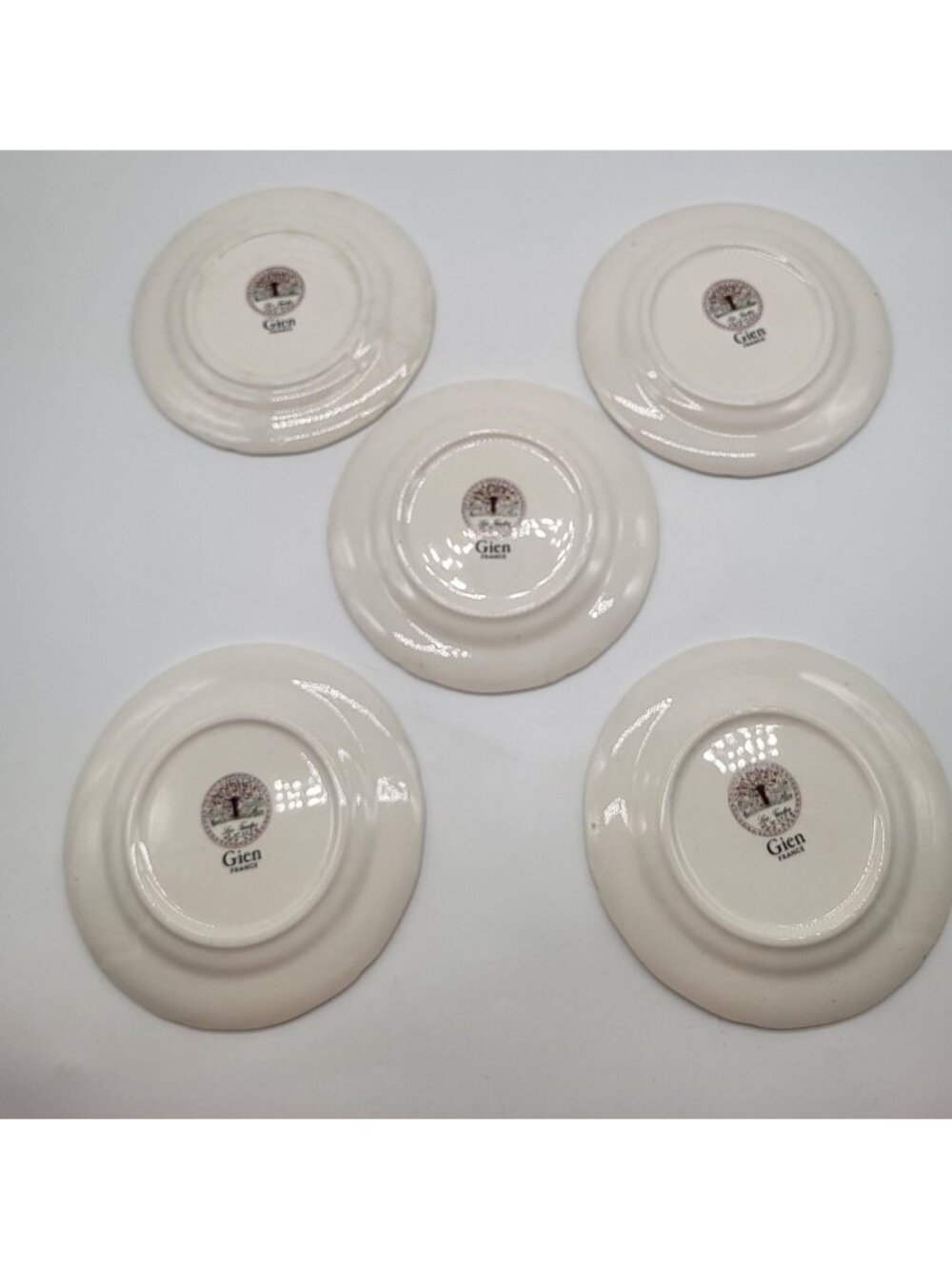 Gien Porcelain "Les Tartes" Plates x 5 French Fruit Tree Dessert Small - Picture 2 of 10